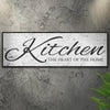 Kitchen Is The Heart Of The Home Sign II