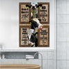 Cow Bathroom Rules Sign II