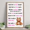 Hold Her A Little Longer, She Is Only A Little Girl For Such A Little While Sign