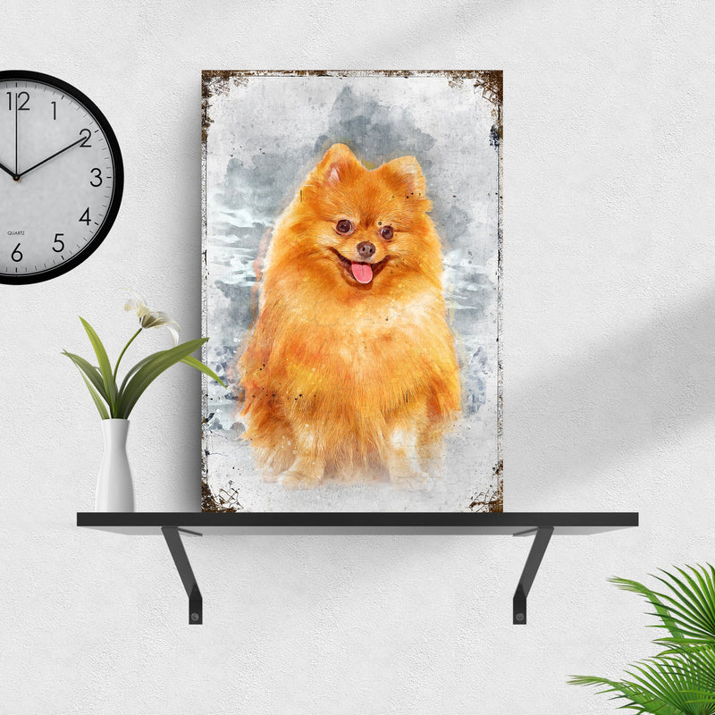 Pet Watercolor Portrait Sign II