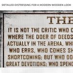 The Man In The Arena Sign VI