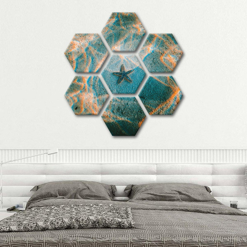 Sandy Underwater Starfish Wall Art