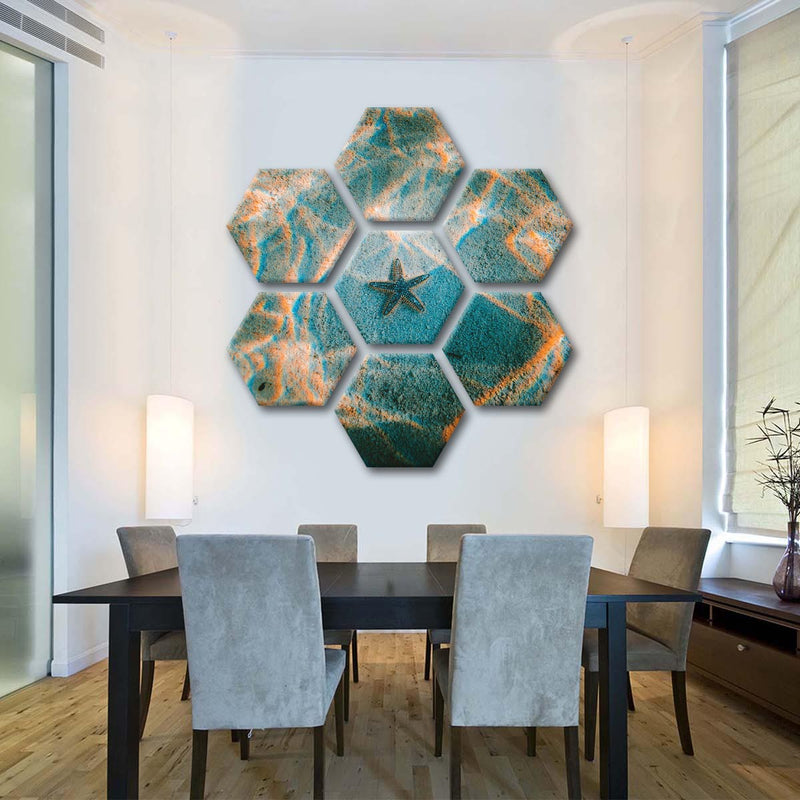 Sandy Underwater Starfish Wall Art