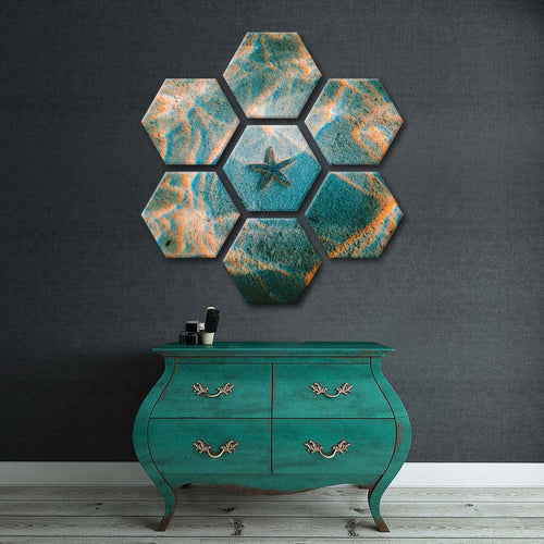 Sandy Underwater Starfish Wall Art