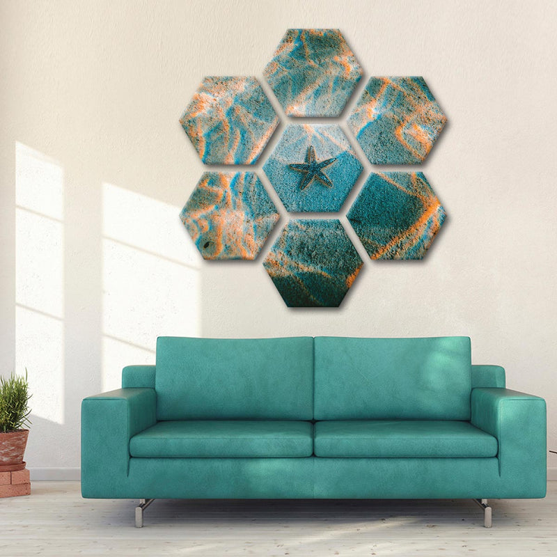 Sandy Underwater Starfish Wall Art