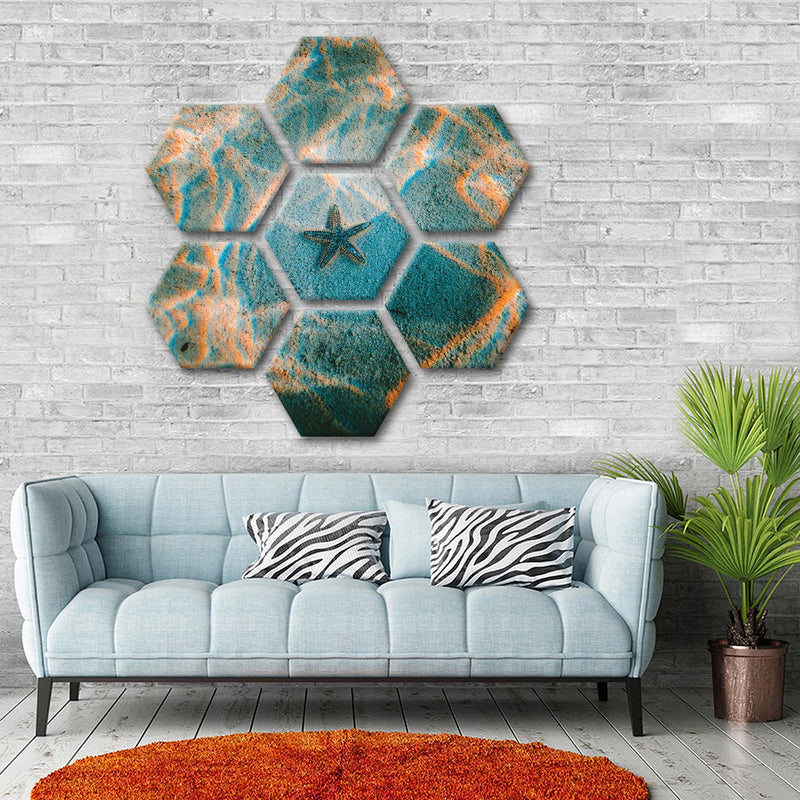 Sandy Underwater Starfish Wall Art