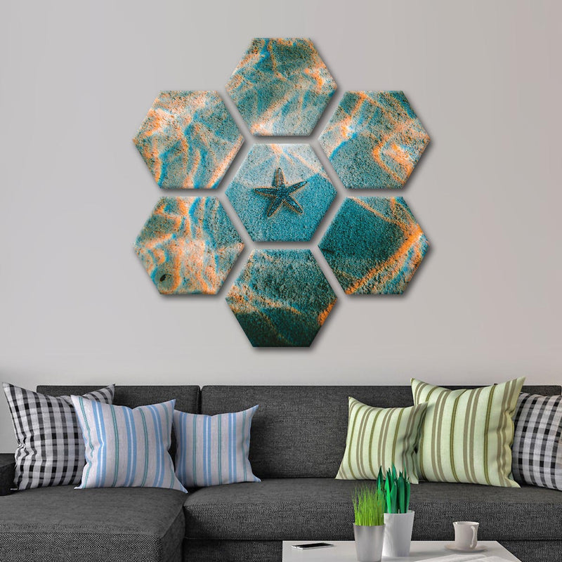 Sandy Underwater Starfish Wall Art