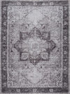 Rosman Gray Washable Area Rug