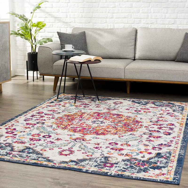 Tigril Blue & Orange 2304 Area Rug