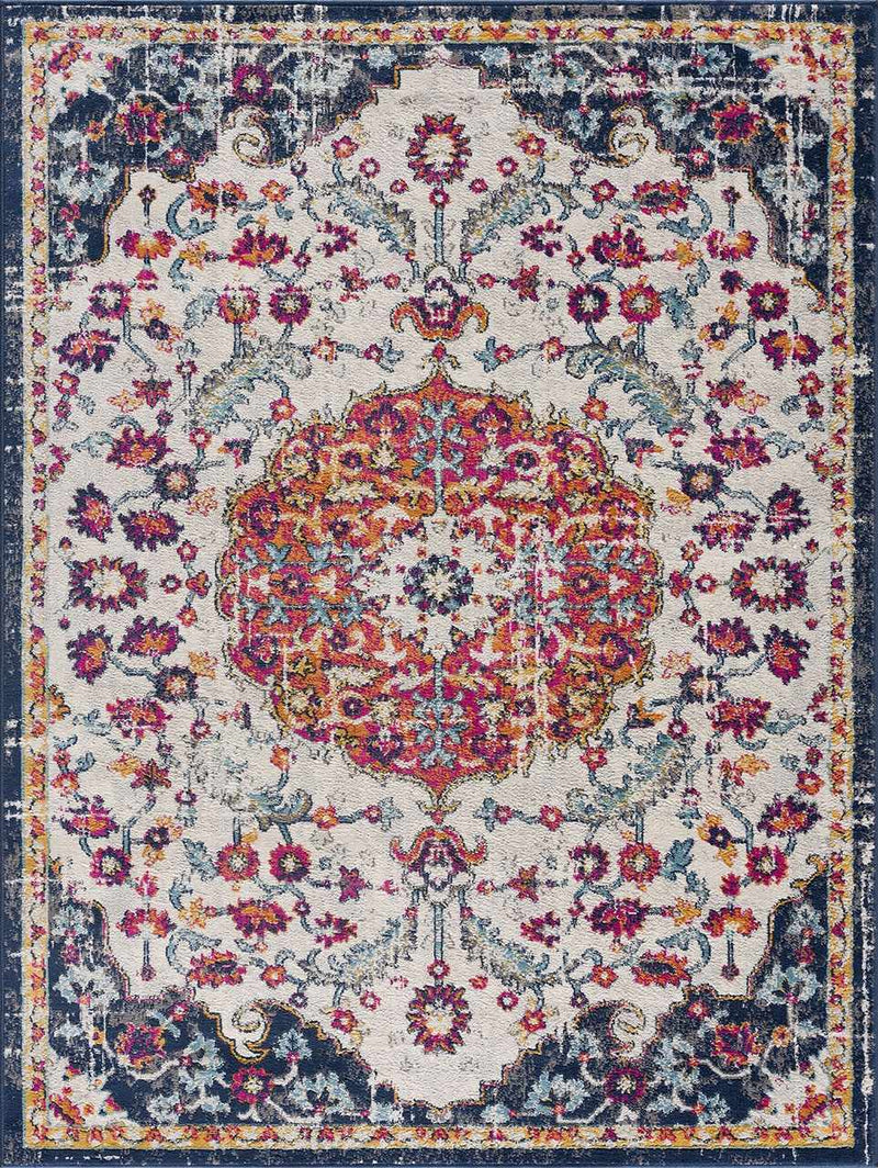 Tigril Blue & Orange 2304 Area Rug