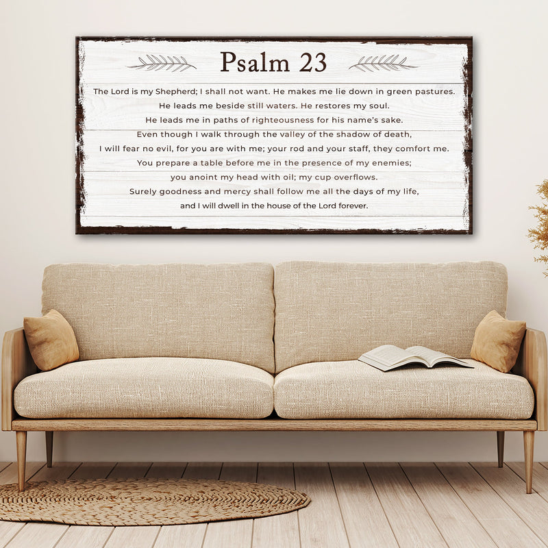 Psalm 23 - The Lord Is My Shepherd Sign