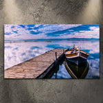 Boat Seascape Canvas Wall Art