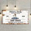 Surfside Beach Family Surf Shack Sign