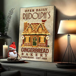 Homemade Gingerbread Bakery Sign