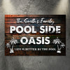 Poolside Oasis Sign
