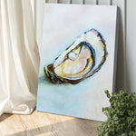 Coastal Oyster Shell Canvas Wall Art