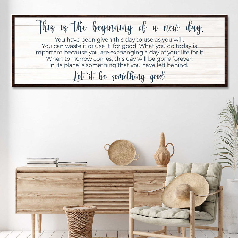 Beginning Of A New Day Sign II
