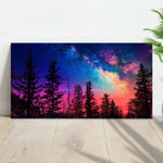 Milky Way At Night Canvas Wall Art