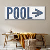 Pool Arrow Sign