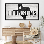 Texas Name Sign