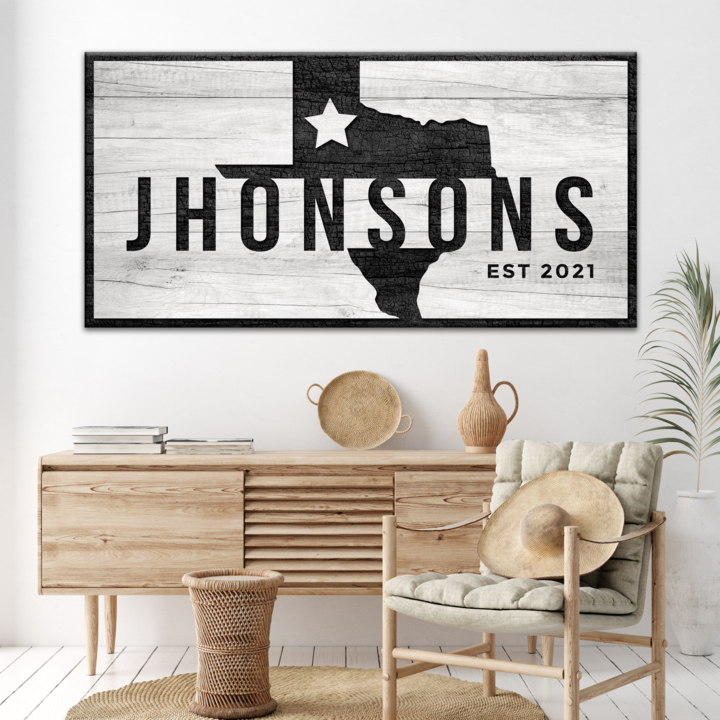 Texas Name Sign