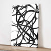 Abstract Line Black White Canvas Wall Art