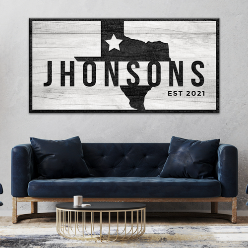Texas Name Sign