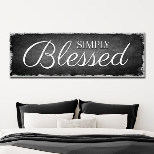 Simply Blessed Sign