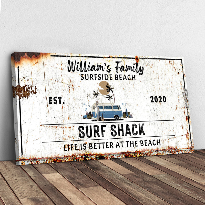 Surfside Beach Family Surf Shack Sign