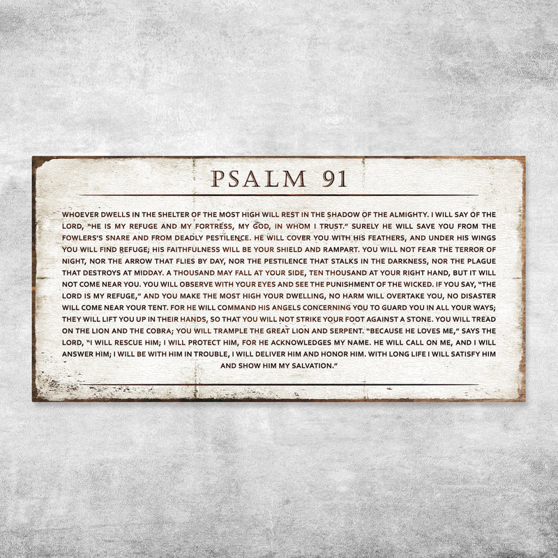 Psalm 91 - Whoever Dwells In The Shelter Of The Most High Sign VI