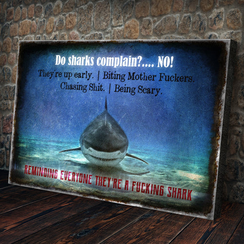 Do Sharks Complain Gym Sign