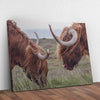 Farmhouse Highland Cow Canvas Wall Art