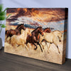 Galloping Horses Canvas Wall Art