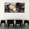 Waves Texture Abstract Painting Canvas Wall Art