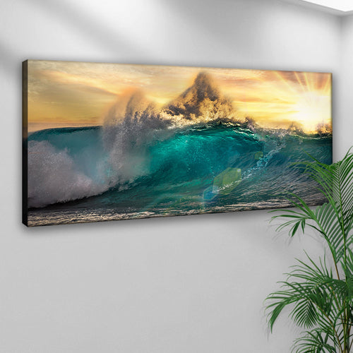 Sunrise On Atlantic Ocean Canvas Wall Art