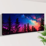 Milky Way At Night Canvas Wall Art