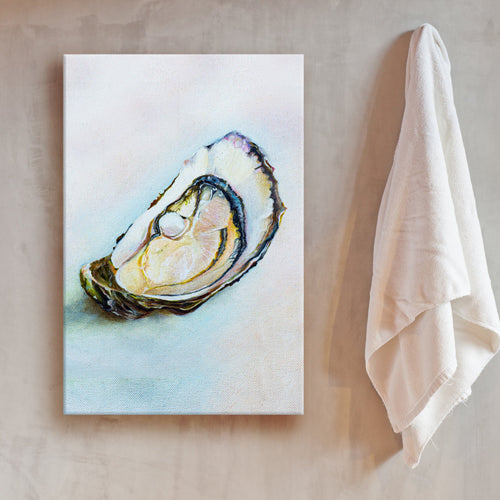 Coastal Oyster Shell Canvas Wall Art
