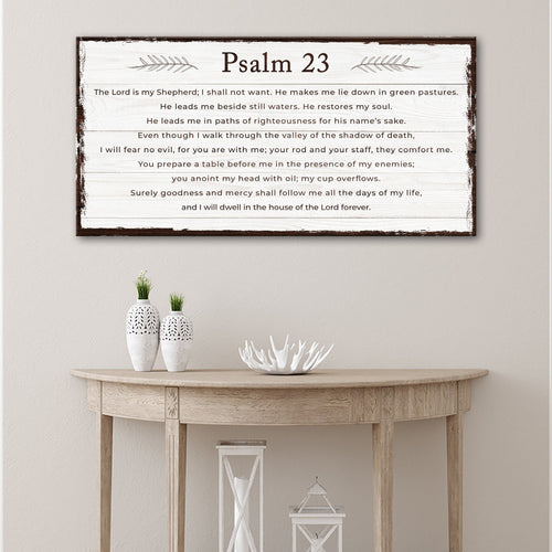 Psalm 23 - The Lord Is My Shepherd Sign