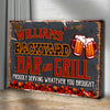 Backyard Bar And Grill Sign VII
