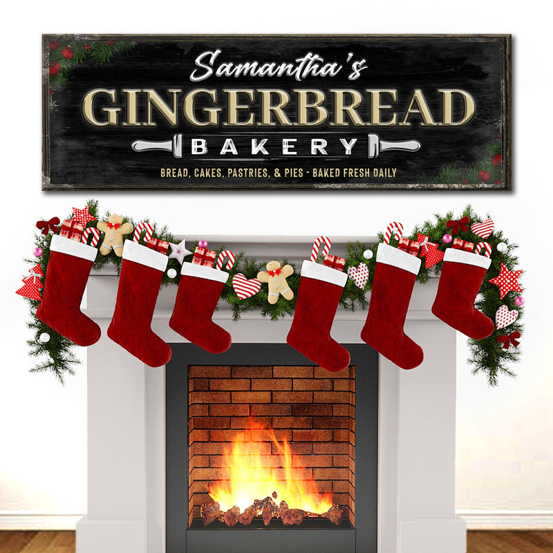 Gingerbread Bakery Christmas Sign