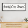 Thankful And Blessed Sign III