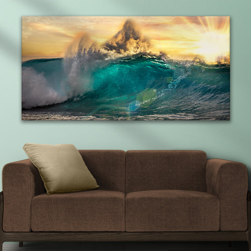 Sunrise On Atlantic Ocean Canvas Wall Art