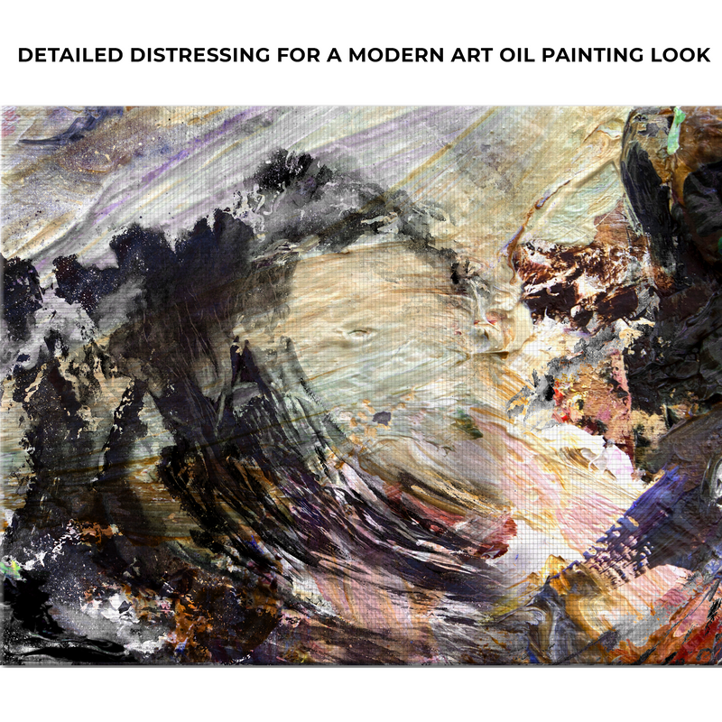 Waves Texture Abstract Painting Canvas Wall Art