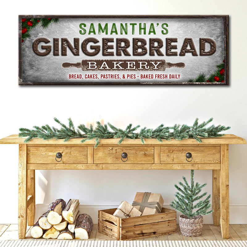 Gingerbread Bakery Christmas Sign