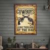 Cowboy Safety Sign
