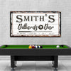 Billiards And Bar Sign