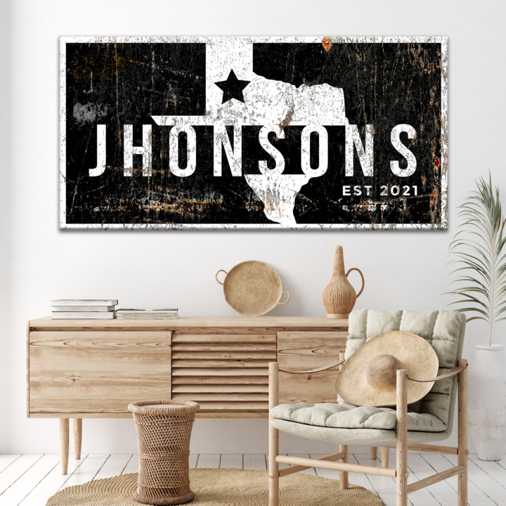 Texas Name Sign