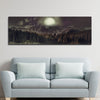 Full Moon Setting Canvas Wall Art