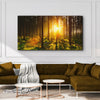 Silent Woods At Sunrise Canvas Wall Art