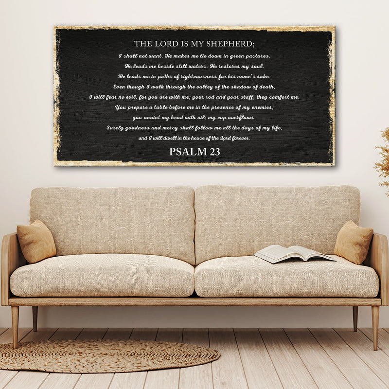 Psalm 23 - The Lord Is My Shepherd Sign